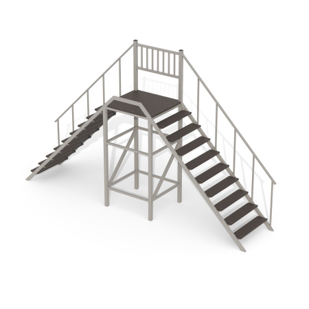 Препятствие для собак Вышка 124.03.00 (серый) (бетонирование)