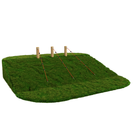 Канат для лазания по холму с опорным столбом ELMAF 314221