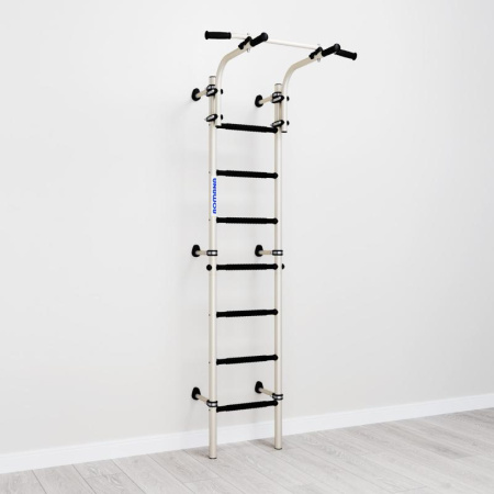 Домашний спортивный комплекс «Шведская стенка ROMANA S9» (белый антик золото)