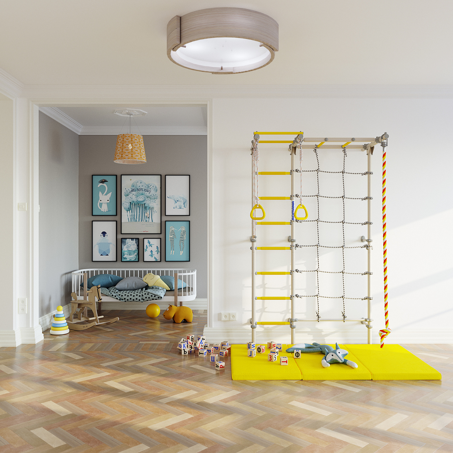 Выбор домашнего спорткомплекса - пристенная шведская стенка в Владикавказе фото от компании ВИНКО. Интернет-магазин➥i-fun.ru