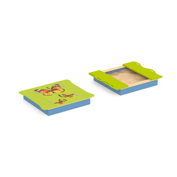 Песочница Romana 057.36.00 (зеленый/синий/бежевый) (бетонирование)