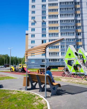 Навес брус сосны