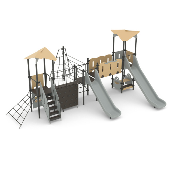 Игровой комплекс Романа 101.63.09 (бежевый/серый) (бетонирование)