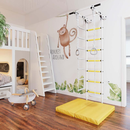 Шведская стенка DSK 1.1 (с желтыми ступенями)