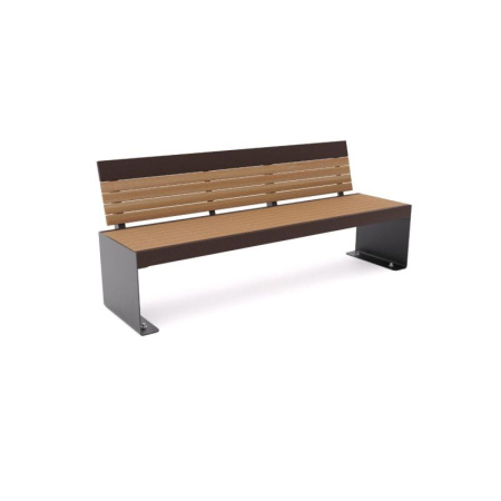 Скамья "Бастион" со спинкой