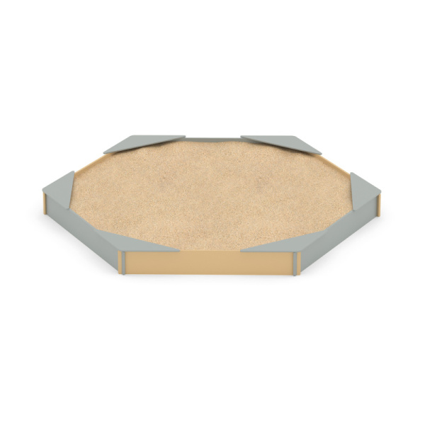 Песочница большая Романа 109.27.00 (бежевый/серый) (бетонирование)