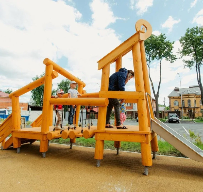 Игровой комплекс Мост с горкой ELMAF 314622 в Владикавказе ВИНКО