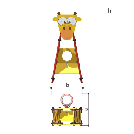 Щит с кольцом для мяча Romana 057.89.00 в Владикавказе ВИНКО