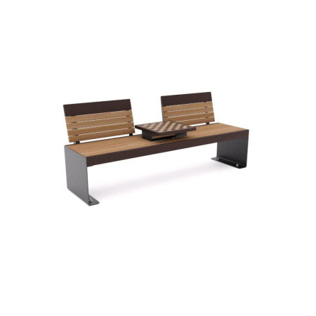 Скамья "Бастион" с шахматным столом Тип 1