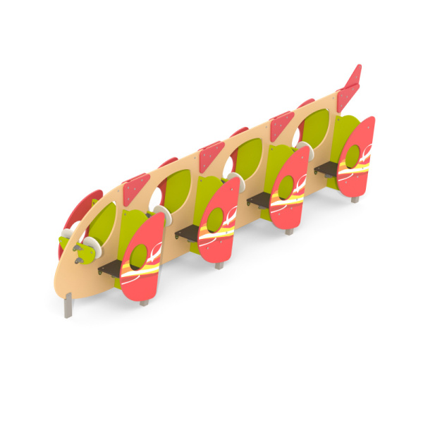 Игровое оборудование Romana 057.74.00 (зеленый/бежевый/красный) (бетонирование)