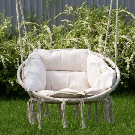 Качели плетеные с подушкой ROMANA